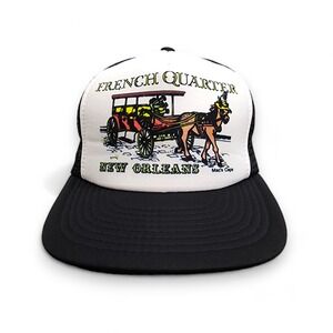 VTG Speedway French Quarter New Orleans Trucker Hat Mesh Back‎ Foam Snapback Cap